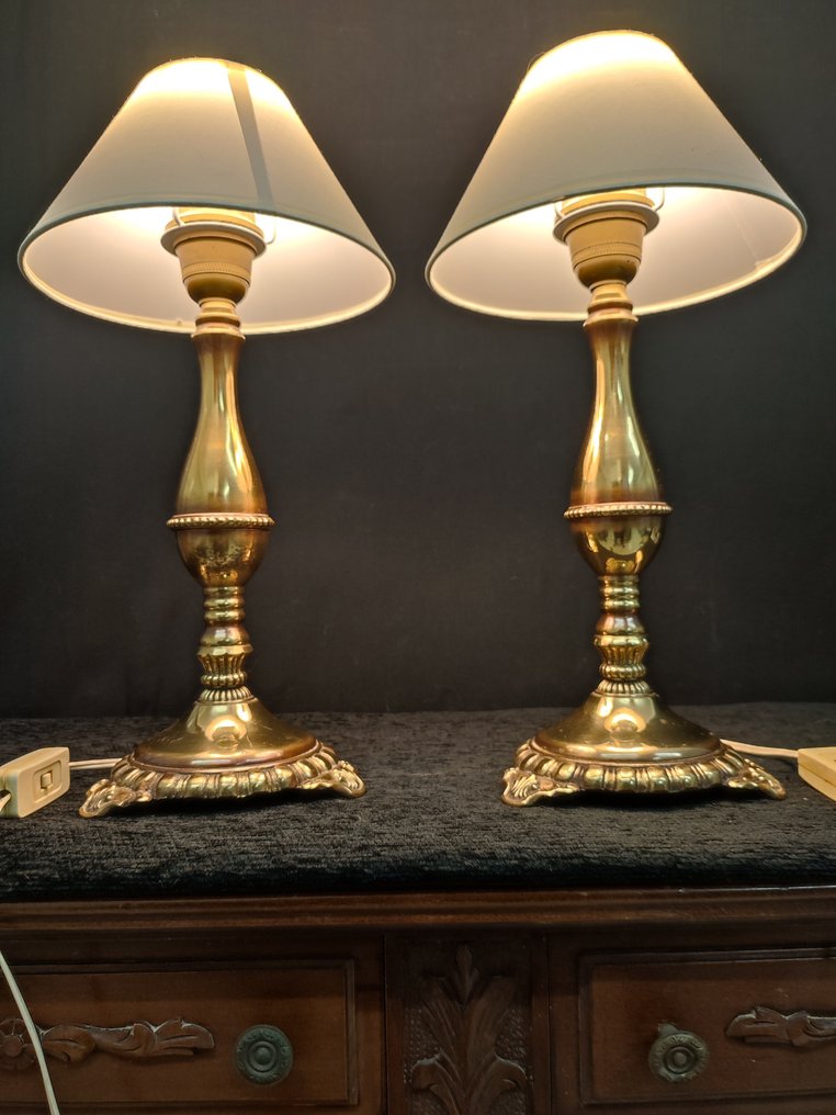 1935 lamparas vintage laton dorado - Επιτραπέζιο φωτιστικό (2) - Ορείχαλκος #1.0