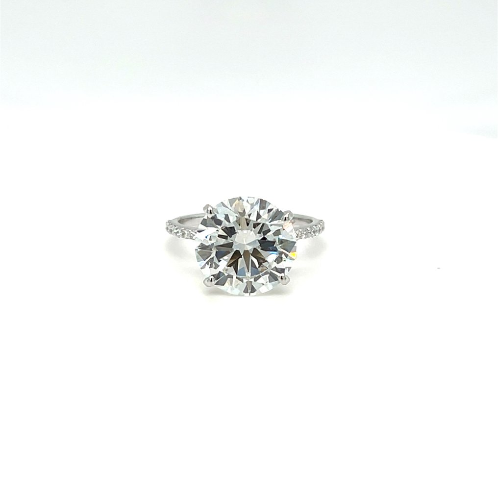 Δαχτυλίδι - 14 καράτια Λευκός χρυσός -  3.10ct. tw. Διαμάντι (Εργαστηριακής καλλιέργειας) - Διαμάντι #1.0