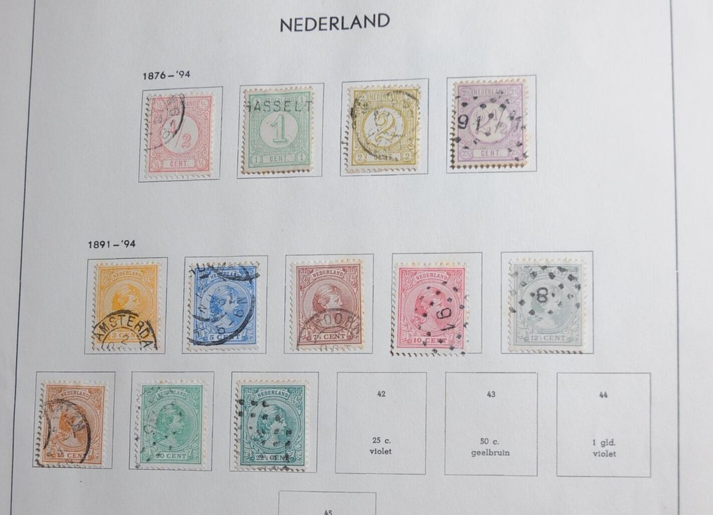Pays-Bas  - Collection du classique dans un album et divers albums de stock. #3.2