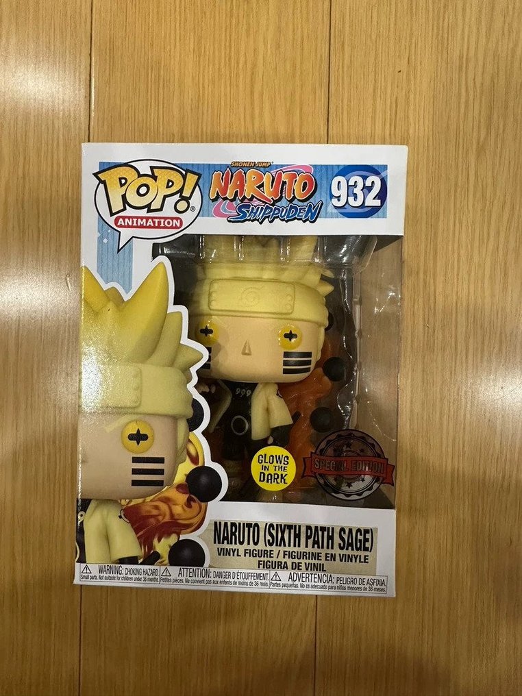 Funko - Statuetta - Funko POP Naruto Shippuden Naruto Six Paths Sage Mode Glow-in-the-Dark Limited Edition. Also  (2) - Plastica, Vinile #3.2