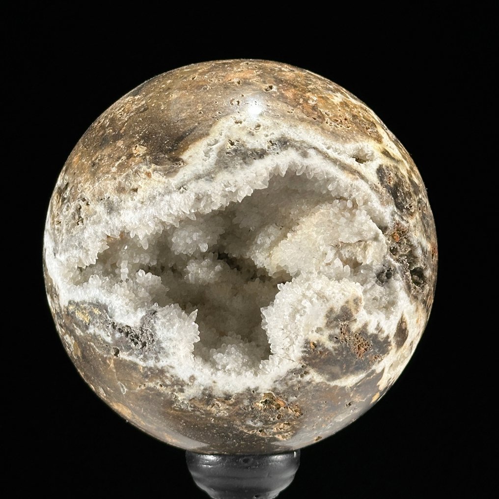 无底价 - 精彩的石英水晶对 放在支架上的球体- 2300 g - (2) #2.1