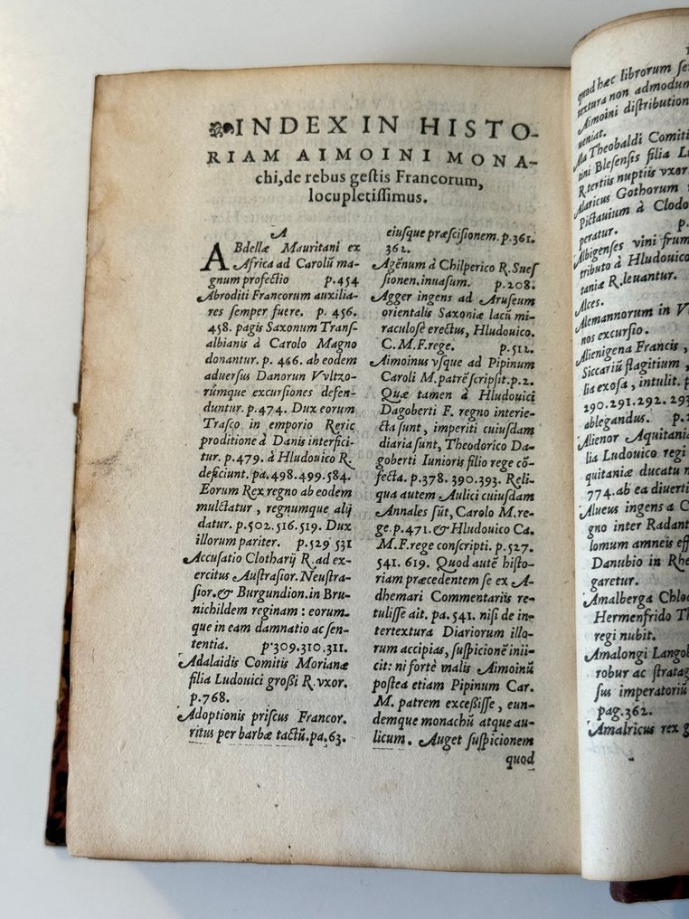 Aimoinus Monachus. - Aimoini Monachi, qui antea Annalium nomine editus est, Historiae Francorum libri V. - 1567 #4.3
