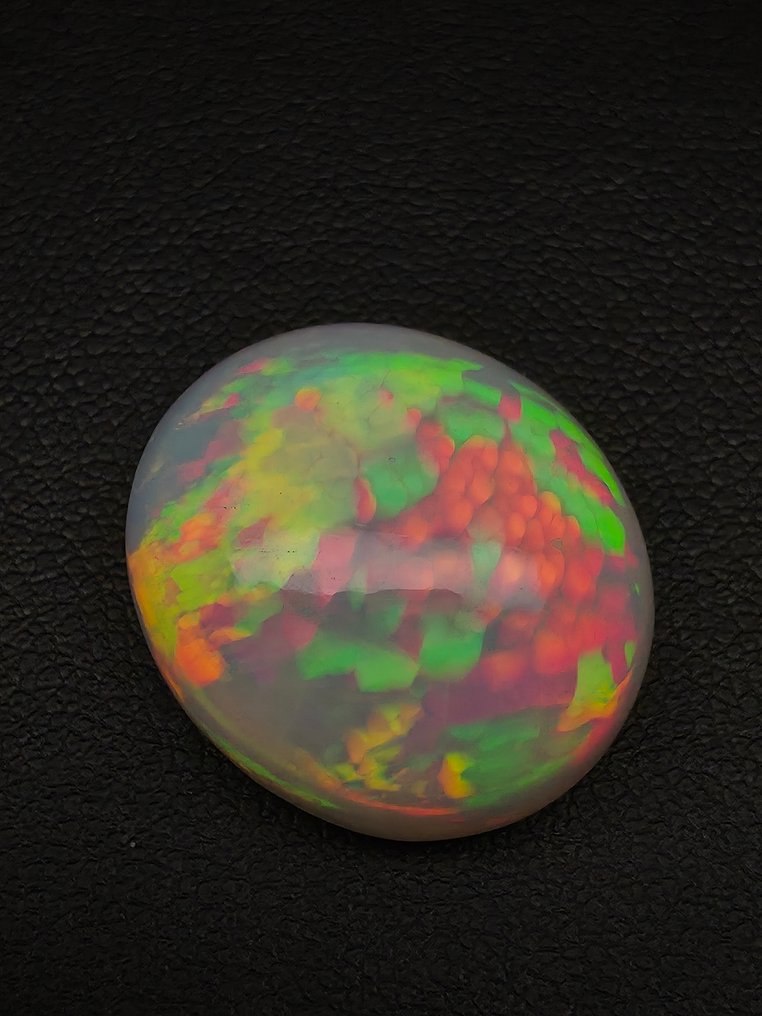 Blanco, Multicolor Ópalo  - 18.61 ct - Antwerp Laboratory for Gemstone Testing (ALGT) #1.0