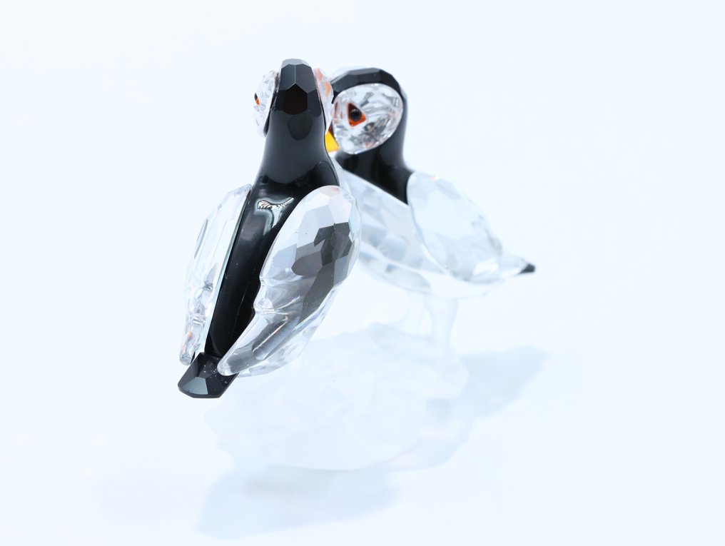 Figuur - Swarovski Kristal - Papegaaiduikers (Boxed + certificate) - Kristal #4.3