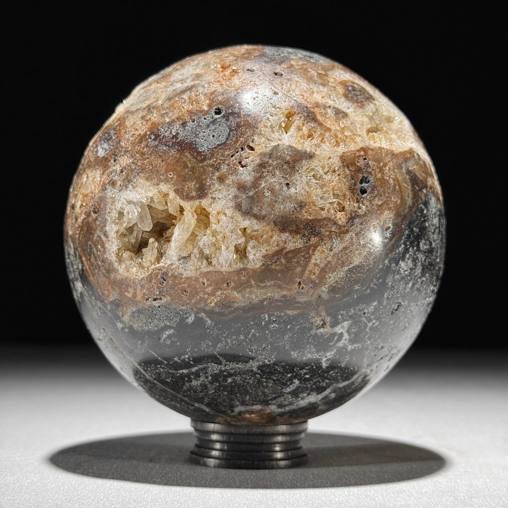 Χωρίς ελάχιστη τιμή - Υπέροχο ζευγάρι κρυστάλλινων χαλαζιών Σφαίρες σε Προσαρμοσμένες Βάσεις- 2400 g - (2) #4.3