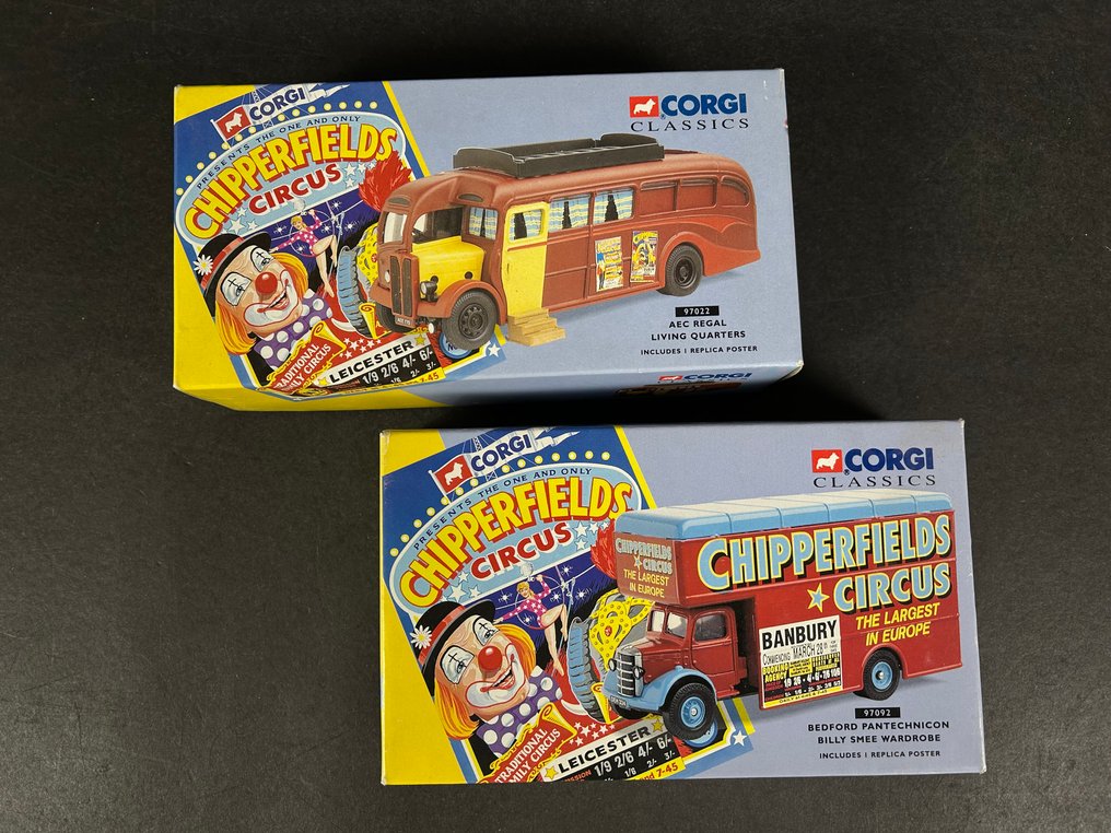 Corgi 1:50 - Model ciężarówki (2) - Corgi Classics Chipperfields Circus – 2x Boxed Models - Brak ceny rezerwowej #1.0