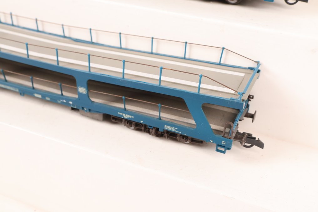 Roco H0 - 46460 - Model train freight carriage (2) - Two autotransporters - DB #1.0