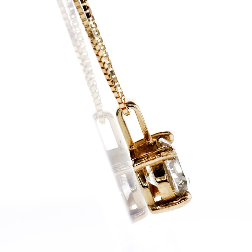 χωρίς τιμή ασφαλείας - Κολιέ - 14 καράτια Κίτρινο χρυσό -  0.99ct. tw. Διαμάντι (Φυσικό) #3.2