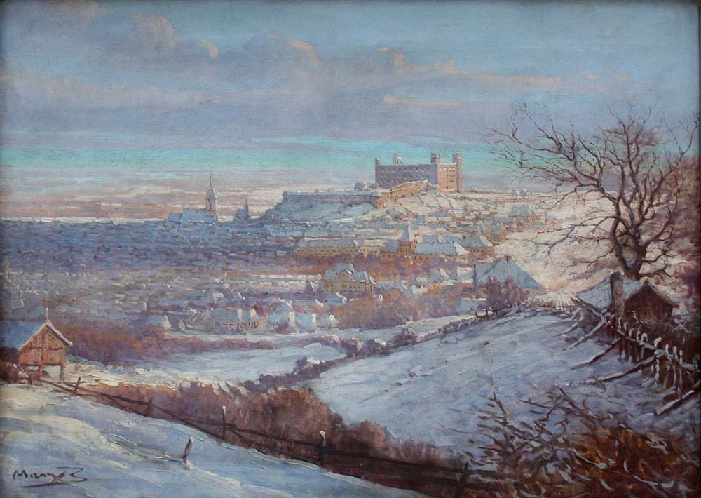Bela Marx (1885-1963) - Snowy Bratislava #2.1