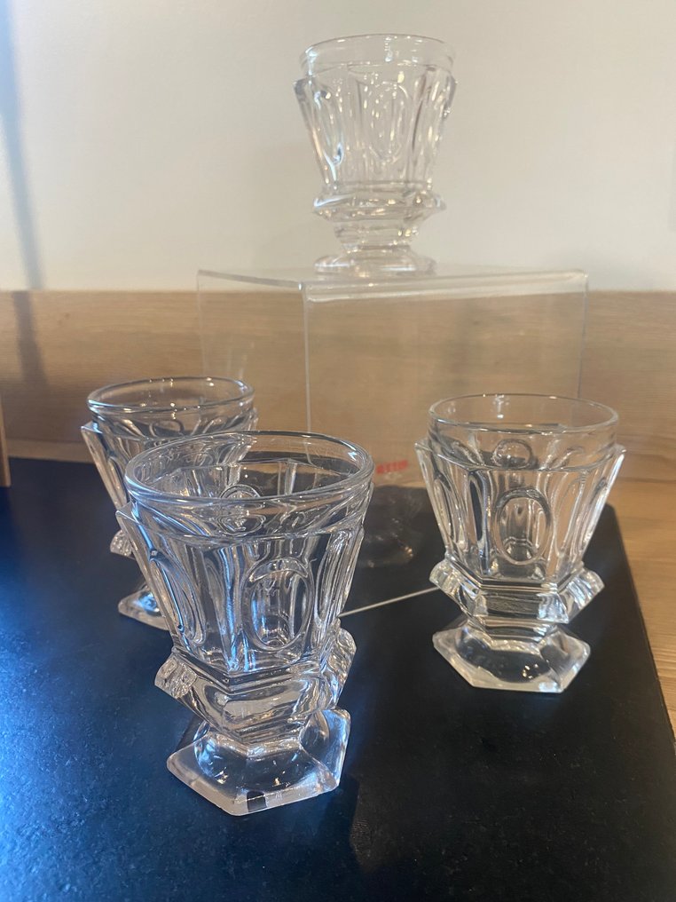 Baccarat - Ποτήρι κρασιού (4) - Κρύσταλλο - Εποχή Charles X #1.0