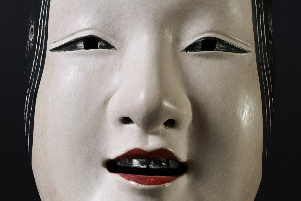 Noh面具 - Ko-omote(小面)由富山南斎(Fuzan Nansai)创作 #3.2