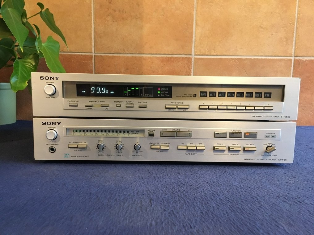 Sony - TA-F55 - ST-J55L MM-MC phono Solid state integrated amplifier #1.0