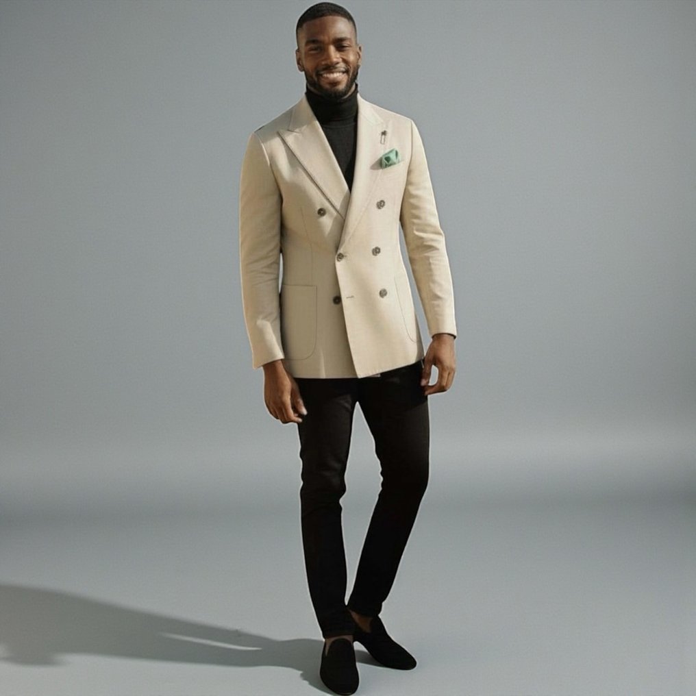 Lardini-Size 48-€1749-Cashmere Wool Silk-Double Breasted-NO RP! - Blazer - New with tags #1.0