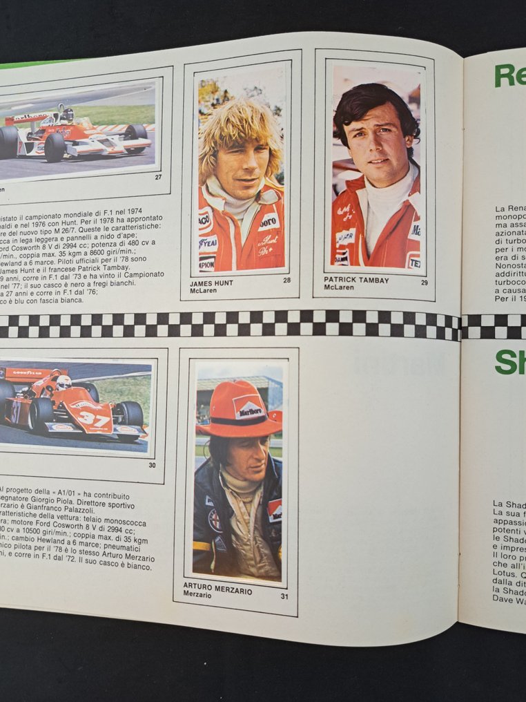 Autogrill - Raccolta Figurine G.P. "Formula 1" 1978 - 1 Ολοκληρωμένο άλμπουμ - Excellent (EX) #3.2