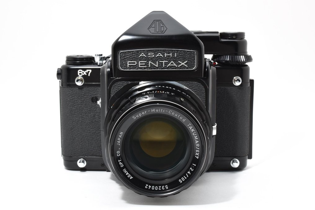 Asahi, Pentax 6x7 TTL Early Model + TAKUMAR 2.4/105mm Super-Multi-Coated – Test Video Available - 120 / medium format camera #2.1