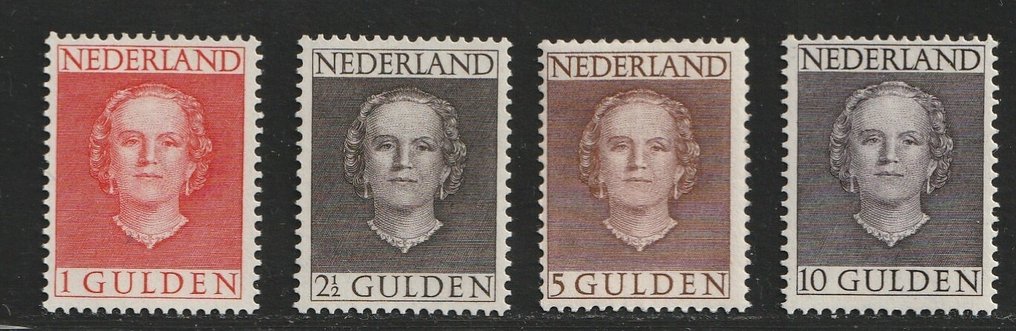 Nederland 1949 - Høye verdier Juliana Enface - NVPH 534/537 #1.0