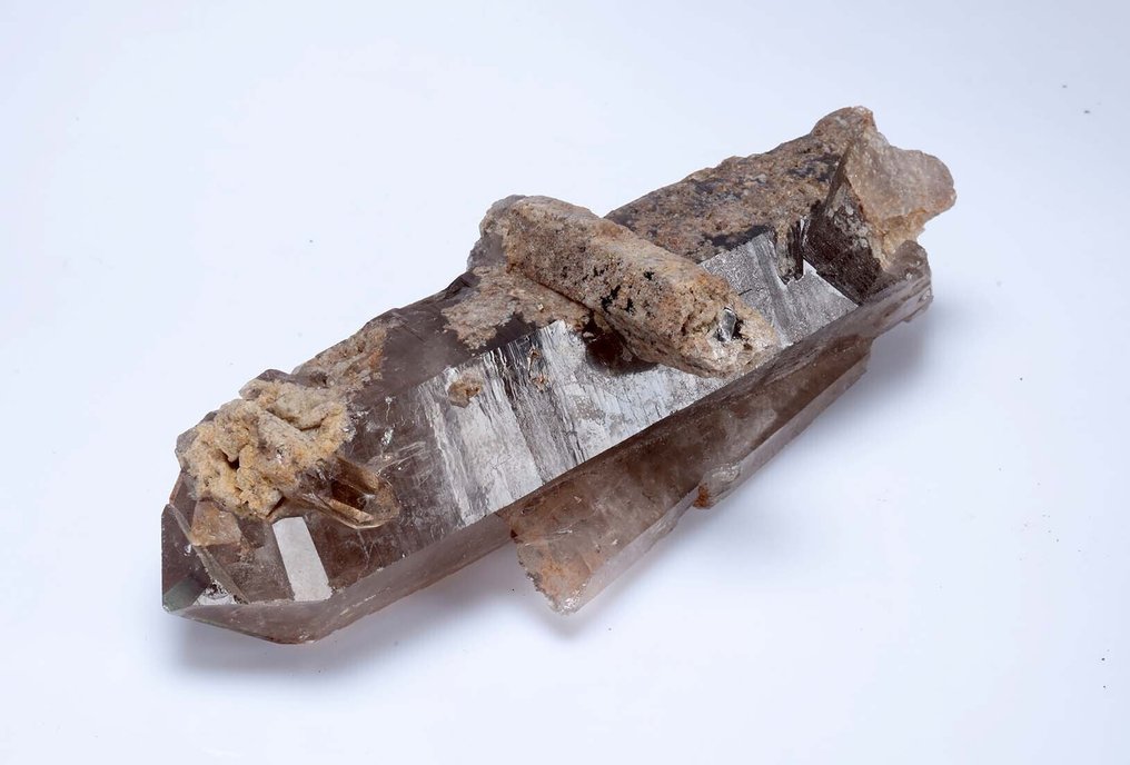 Καπνιστός χαλαζίας Τραχύς - Ύψος: 25 cm - Πλάτος: 9 cm- 1.69 kg - (42) #4.3