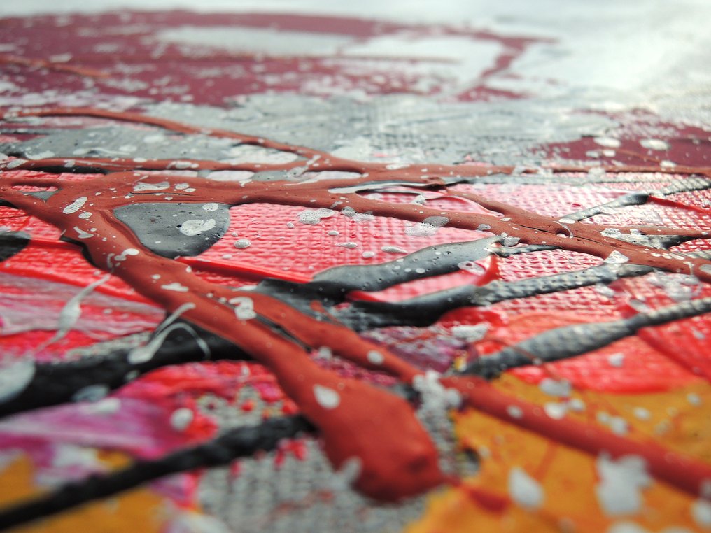 Monika Spiewak - Abstract - Oil Painting Stretched On The Frame - XXL - Ready To Hang - 1/1 Unique Piece #2.1