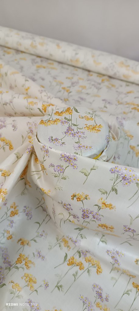 纺织品  - 400 cm - 140 cm - 手工印花棉布 #2.1