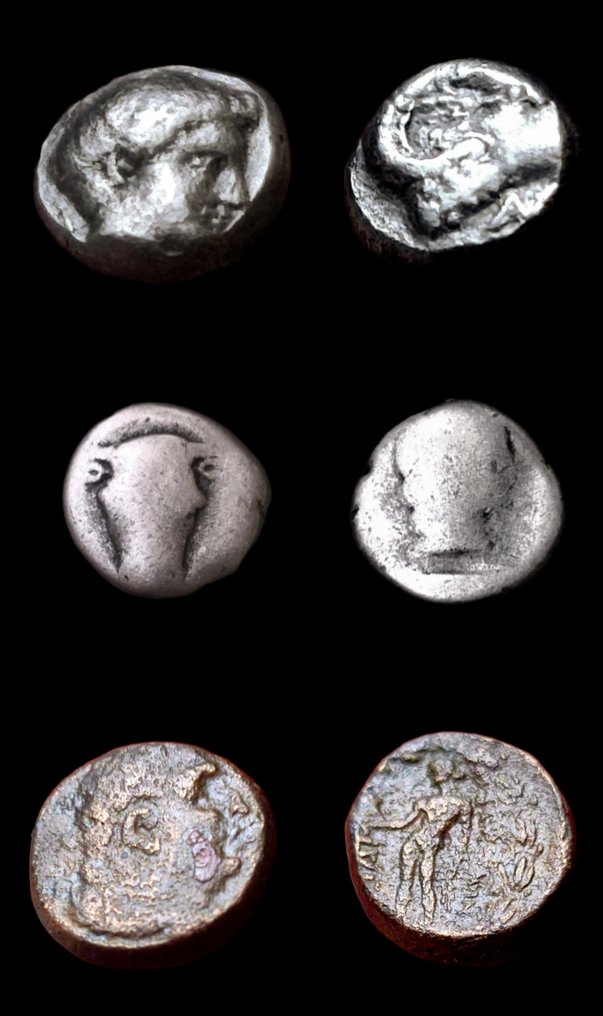 希腊(古代) Lot comprising 3 AR coins 5th - 2nd century BC (没有保留价) #1.0