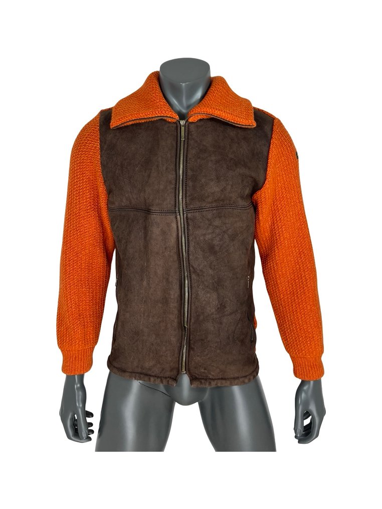 Paul & Shark Exclusive classic Leather & Wool Coat Jacket - Leather jacket #1.0