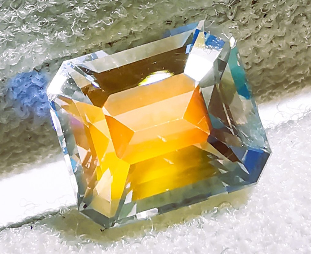 没有保留价 - 1 pcs 多色 月光石 - 1.64 ct - 西班牙宝石学院(IGE) - MOONSTONE/RAINBOW #1.0