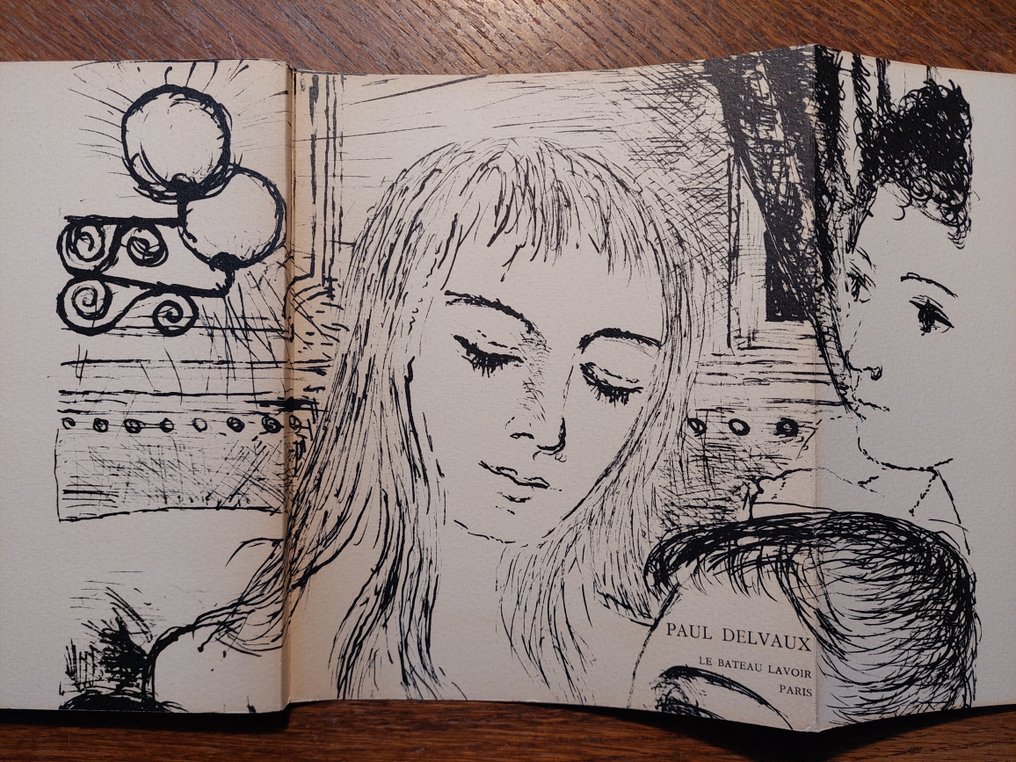 Paul Delvaux - Cahier No. 2 [With original lithograph] - 1972 #2.1