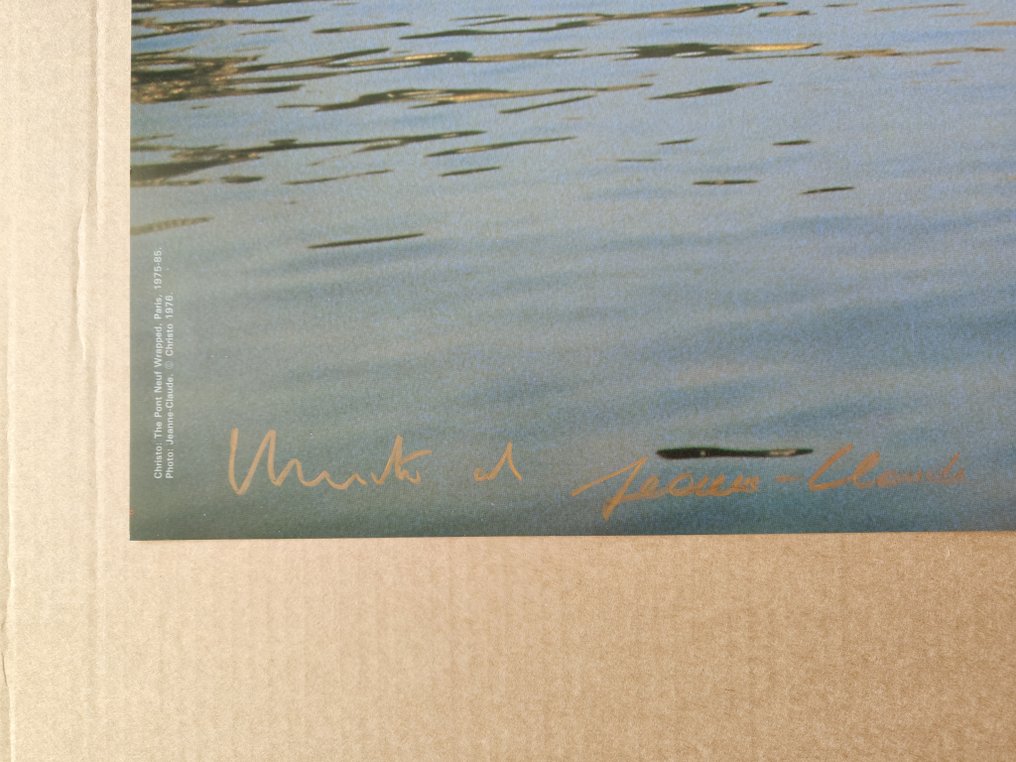 Christo & Jeanne-Claude (1935-2020) - The Pont Neuf Wrapped, handsigned, 1991 #4.3