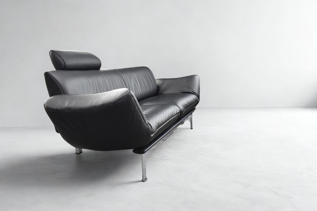 de Sede - Retro Frigg - Καναπές - DS 140 - Δέρμα, χρωμιομένο ατσάλι - Bauhaus Deluxe #3.2