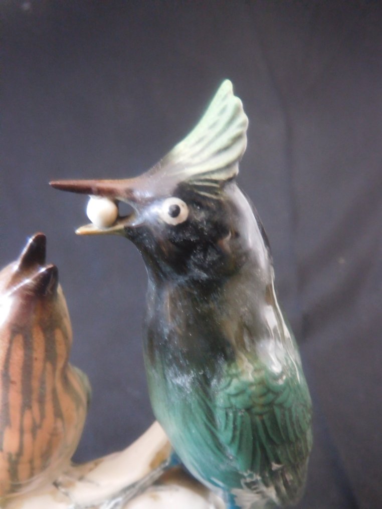 Karl Ens, Volkstedt - Αγαλματίδιο - Vogelfütterung - Πορσελάνη #3.2