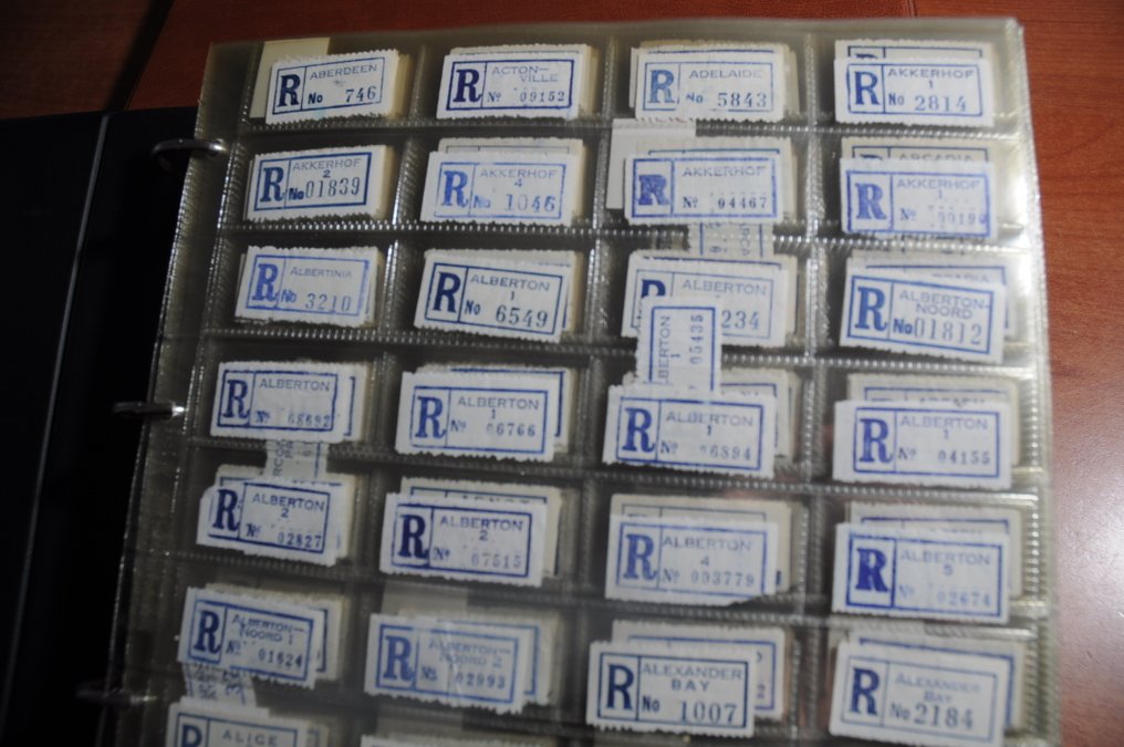 南非  - 豪华相册中的一大堆“便签纸”配有磁带 #1.0