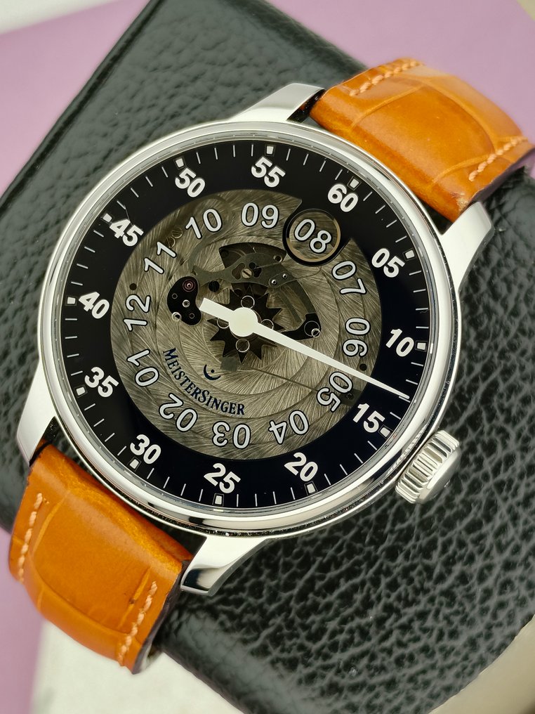 Meistersinger - Rare Single-Hand Jump Hour Blue Skeleton - 01177 - Άνδρες - 2020+  #1.0