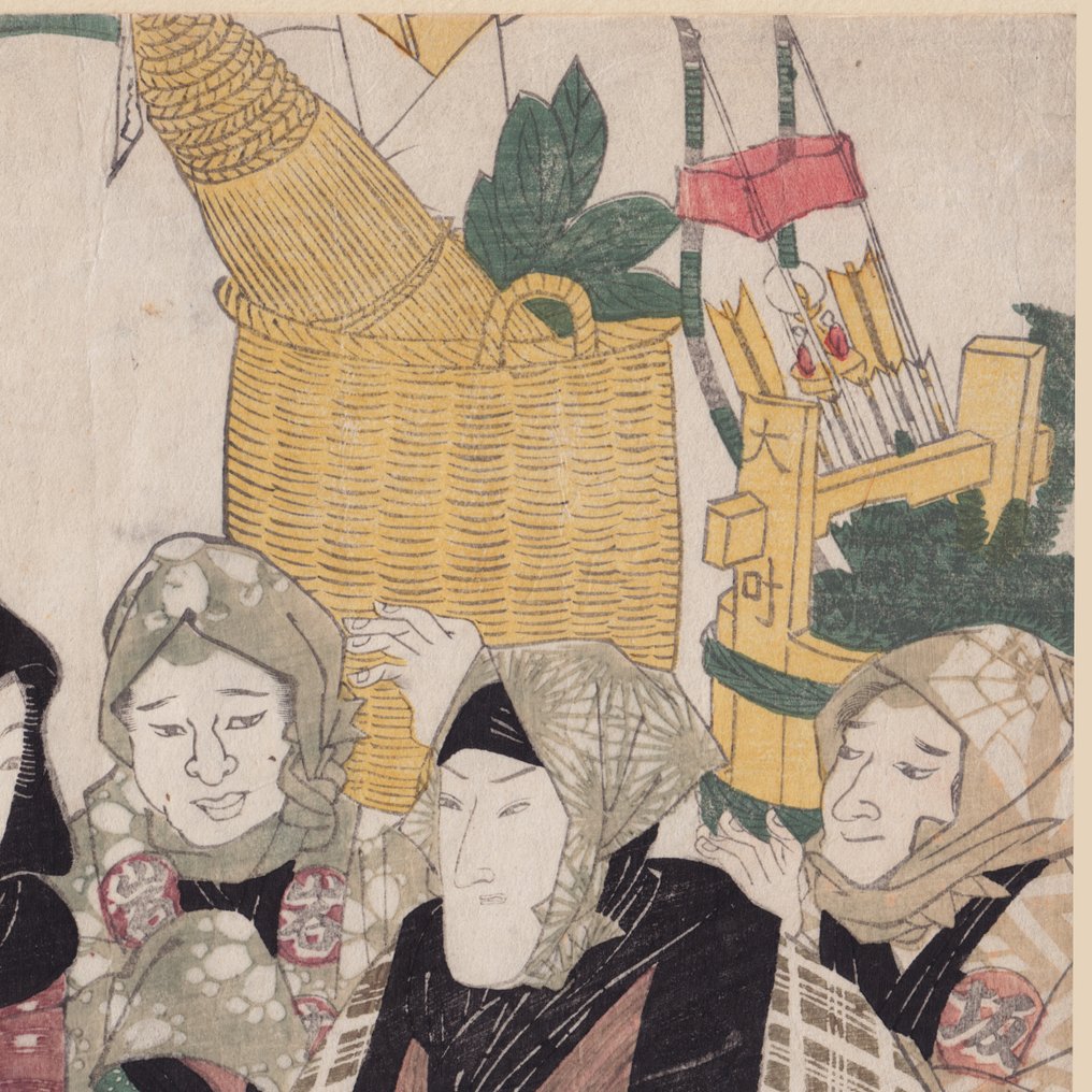 "Arrival of the Actors" - Utagawa Toyokuni I (1769-1825) - 日本 -  江戶時代中期 #2.1