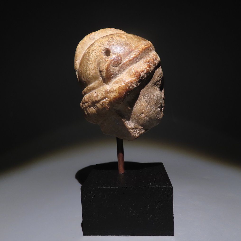 古羅馬 大理石 雅典娜之头，公元二世纪，高10.2厘米。 #3.2