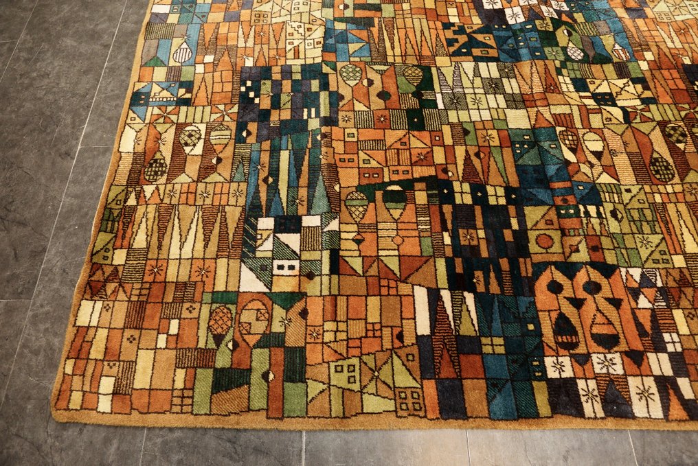 Vorwerk 艺术地毯 – Paul Klee 设计,1970年代,包豪斯现代艺术 - 地毯 - 338 cm - 245 cm #3.2