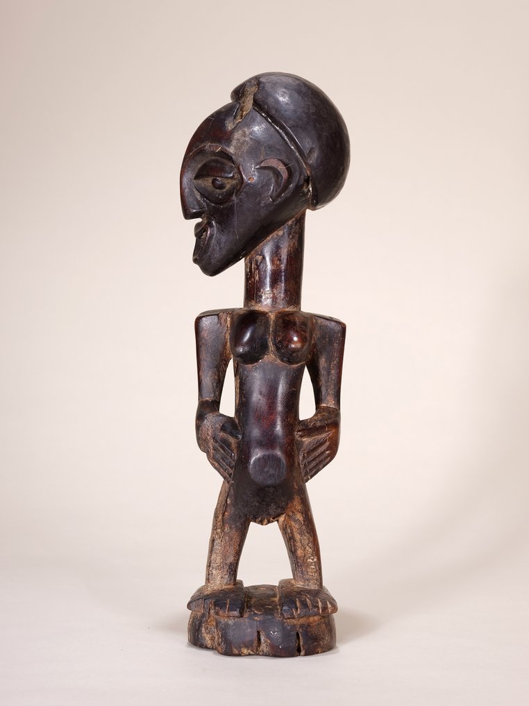 Figura de poder Nkishi — Songye (Kalebwe), República Democrática del Congo — Madera — H 43 cm - Songye - R.D. Congo #3.2