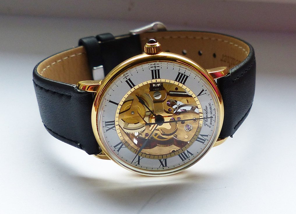 J. Chevalier - Skeleton Classic 17Rubis - No reserve price - 42202 - Men - 1970-1979  #1.0