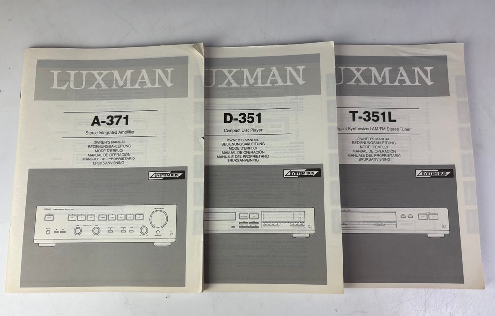 Luxman - A-371 Amplifier - D-351 CD Player - T-351L Tuner Stereo set #1.0