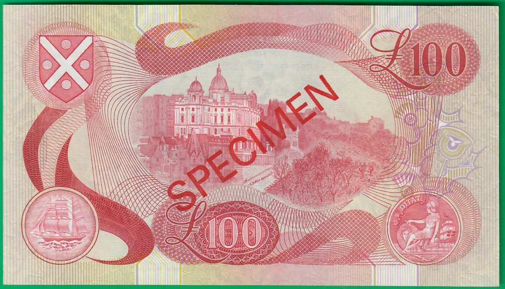 Escócia. - 100 pounds 6/12/1971 - specimen - Pick 115as (Sem preço de reserva) #2.1