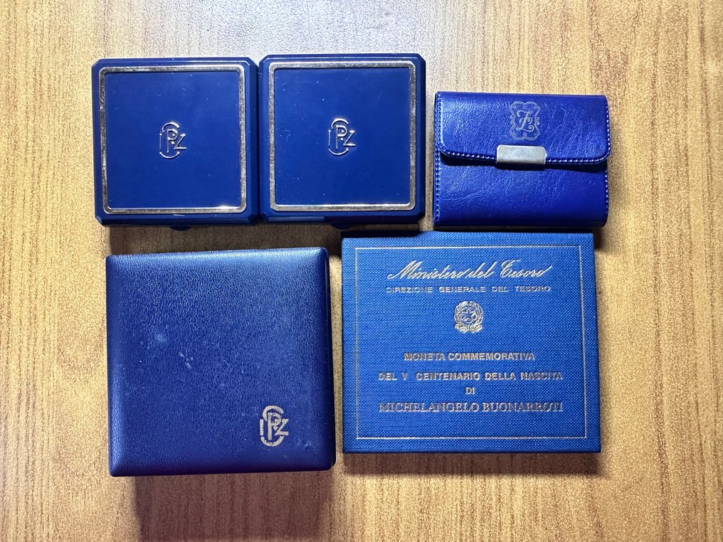 意大利，共和国 500 Lire Commemorative anni vari (5 monete)  (没有保留价) #1.0