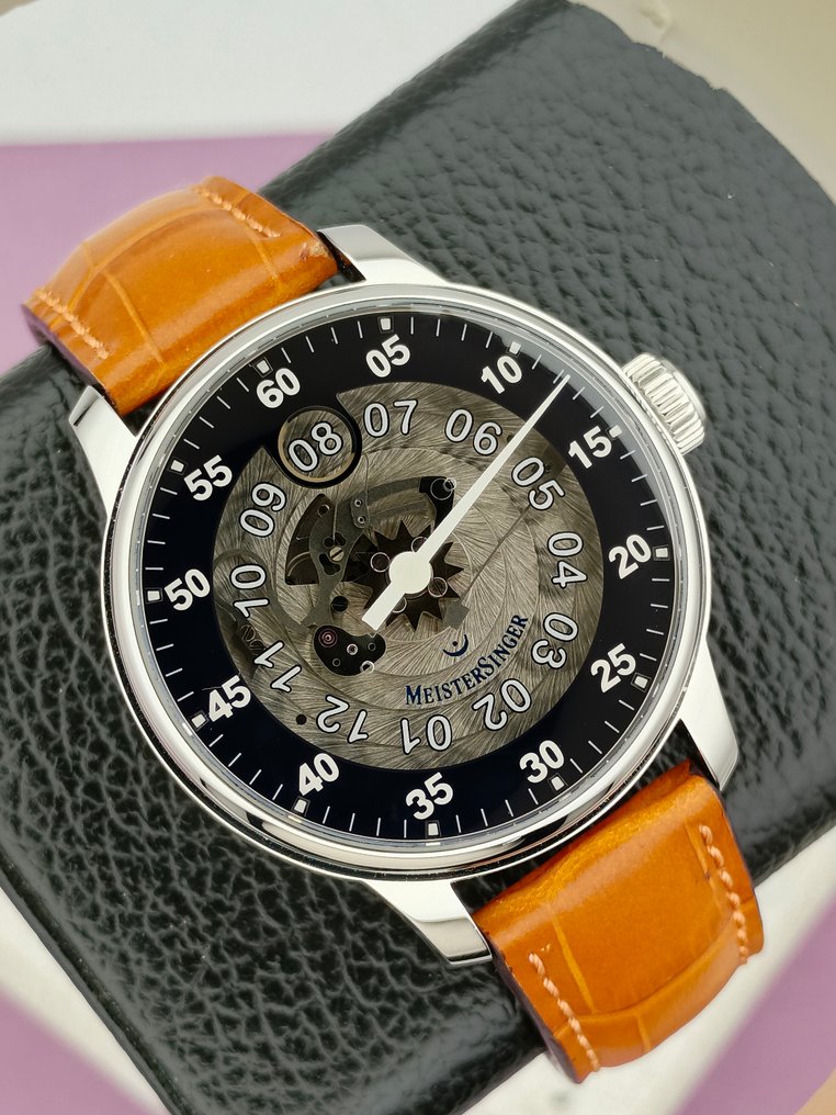 Meistersinger - Rare Single-Hand Jump Hour Blue Skeleton - 01177 - Άνδρες - 2020+  #2.1