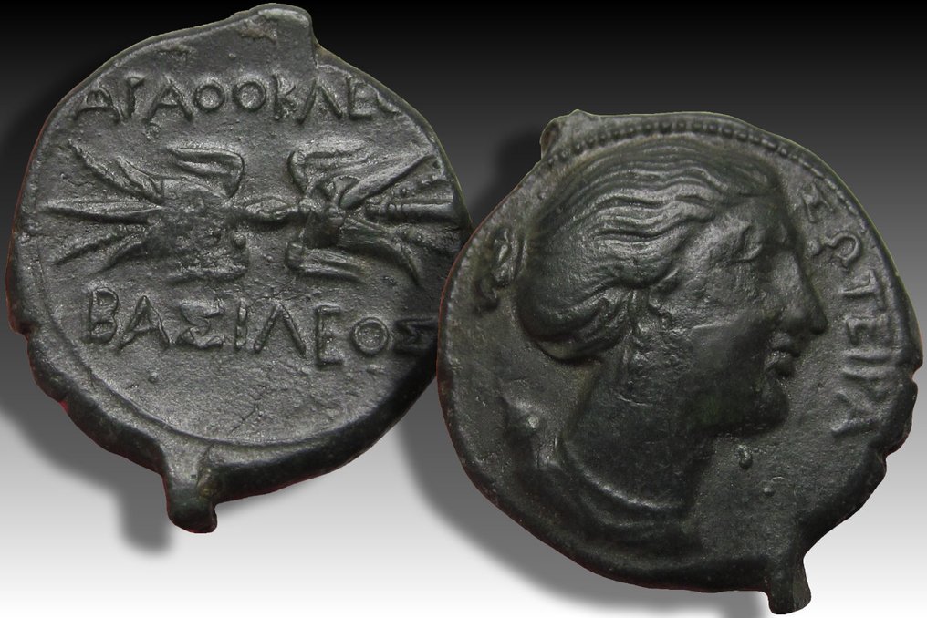 Sicilia, Syracuse. Agathocles (317-289 î.Hr.). Litra circa 295 B.C.- great quality coin for this issue - #2.1