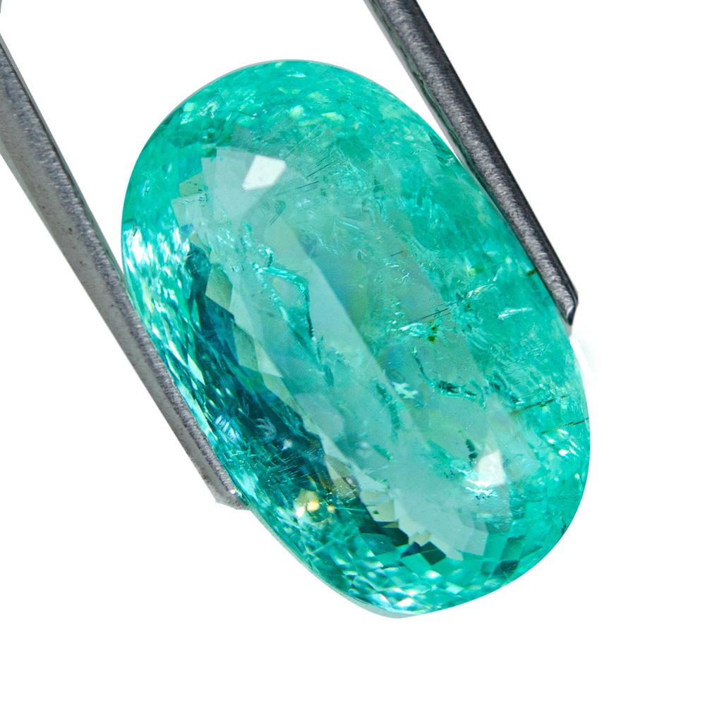 Turmalină paraiba  - 14.73 ct - GIA (Institutul gemologic din SUA) #1.0