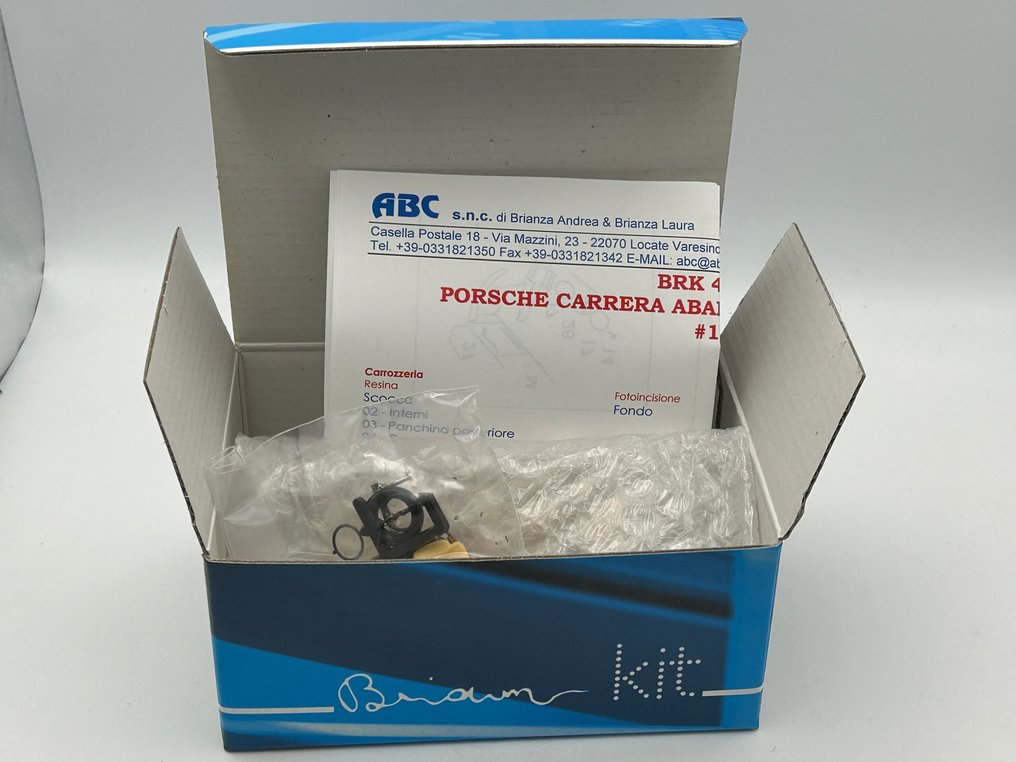 ABC Brianza 1:43 - Modellbausatz - Porsche Carrera Abarth Targa Florio 1960 #116 - Unberührtes Montageset - Modell in Glasfaser & Zubehör #1.0