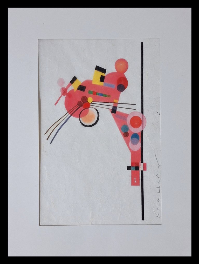 Emma Wildfang - Diptych Pink Panther "Tribute series"- Icons Reimagined "Wassily Kandinsky" #4.3