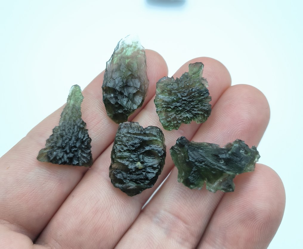 Μολδαβίτης Μολδαβίτες από το Chlum, Νότια Βοημία. - 10 g - (5) #1.0