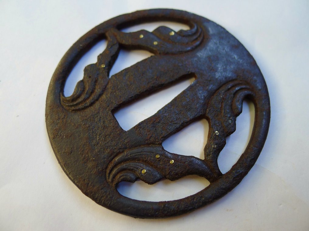 Beau suakshi Tachi Tsuba - Japon #4.3