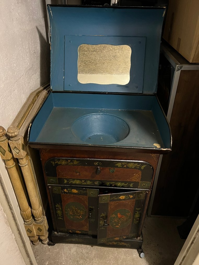 Coiffeuse - Metall - Dekorerad metallfrisörstol #2.1