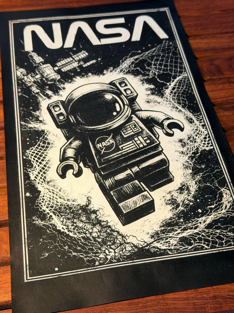 Æ (XX-XXI) - 2 x mixed media artworks - Lego Space - Signed, numbered & CoA #3.2