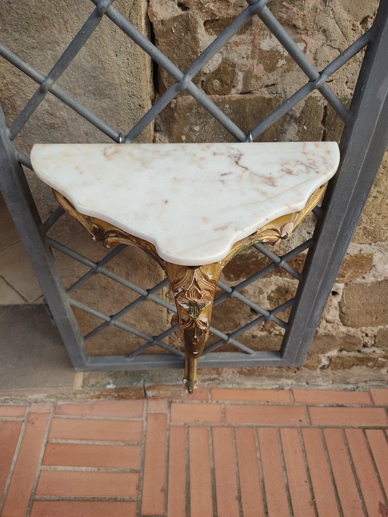 Console - Bois doré - Petite table console #4.3